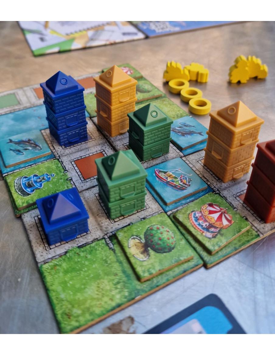 Cities. Juego de mesa  - El Ayuntamiento te ha encargado el plan urbanístico para renovar todo un barrio de la ciudad. Tendrás l