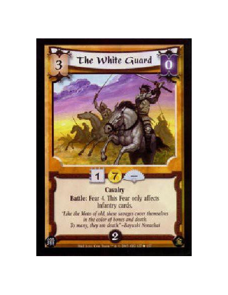 The White Guard  - CavalryBattle: Fear 4. This Fear only affects Infantry cards. 