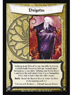 Daigotsu  - Lobbying is not Political for you. You lobby by bowing a Shadowlands Personality with any Personal Honor. For purpos