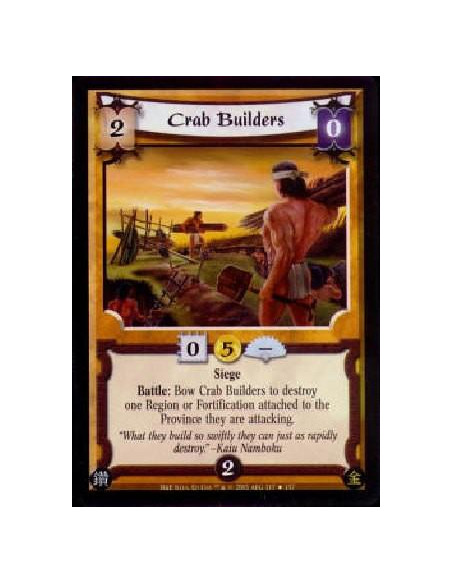 Crab Builders FOIL (Signed by Ed Cox)  - SiegeBattle: Bow Crab Builders to destroy one Region or Fortification attached to the P