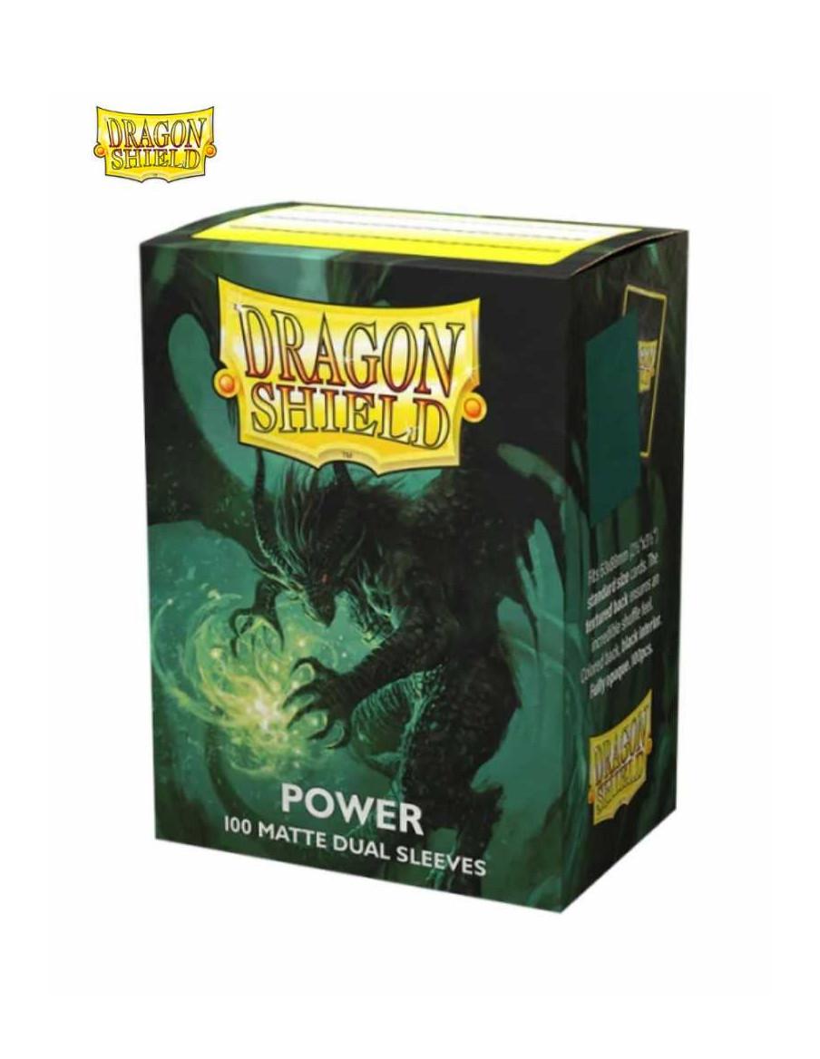 Fundas Dragon Shield Tamaño Standard (63x88mm) - Power Dual Mate (100)  - Fundas compatibles con Magic The Gathering, Pokémon TC