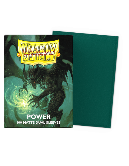 Fundas Dragon Shield Tamaño Standard (63x88mm) - Power Dual Mate (100)  - Fundas compatibles con Magic The Gathering, Pokémon TC