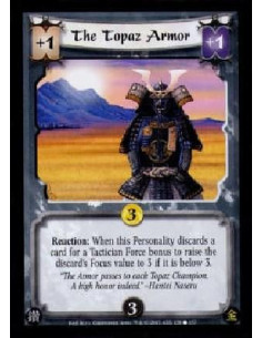 The Topaz Armor FOIL  - Reaction: When this Personality discards a card for a Tactician Force bonus to raise the discard's Focus
