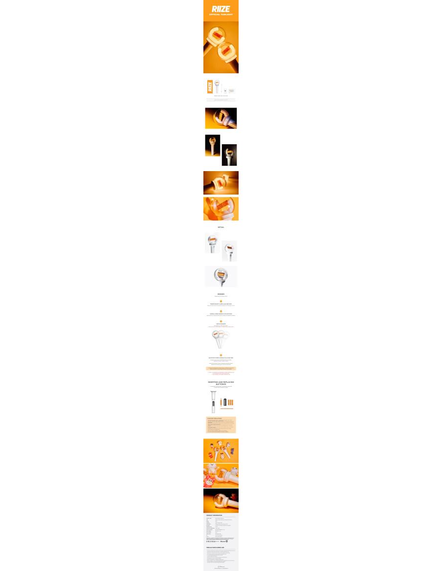 Pre Order: RIIZE - Light Stick Oficial  - RIIZE - Light Stick OficialIncluye:CajaLighstick oficial de RIIZECorrea para la muñeca