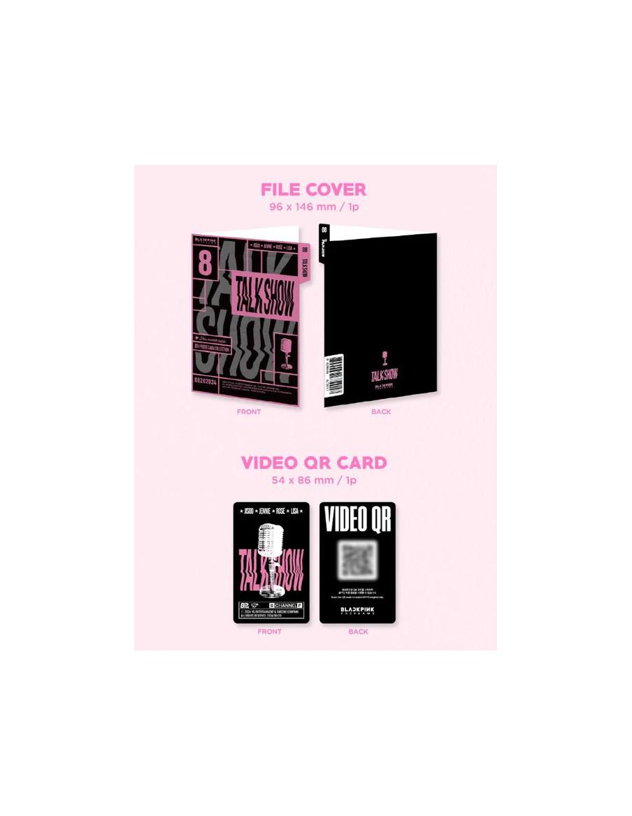 BLACKPINK - THE GAME PHOTOCARD COLLECTION: Talk Show  - Contenido:Mini carpeta para guardar el contenidoTarjeta QRTarjeta cupón8