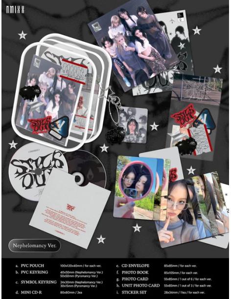 NMIXX - FE3O4: STICK OUT (3RD EP) LIMITED Ver. + Applemusic Photocard  - Contenido:Bolsito transparente con cremallera y bordes  2