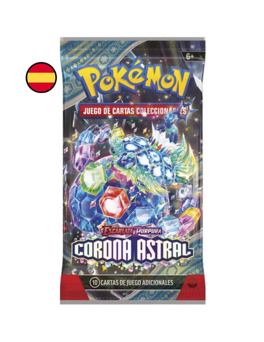 Scarlet & Violet 7 Stellar Crown: Booster Pack (10 cards) Spanish  - Scarlet &amp; Violet 7 Stellar Crown: Booster Pack (10 card