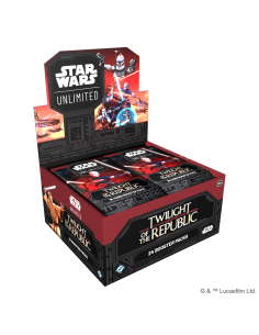 Star Wars Unlimited: El Ocaso de la República. Caja de Sobres (24) Inglés  - ¡Entra en una galaxia de posibilidades infinitas co