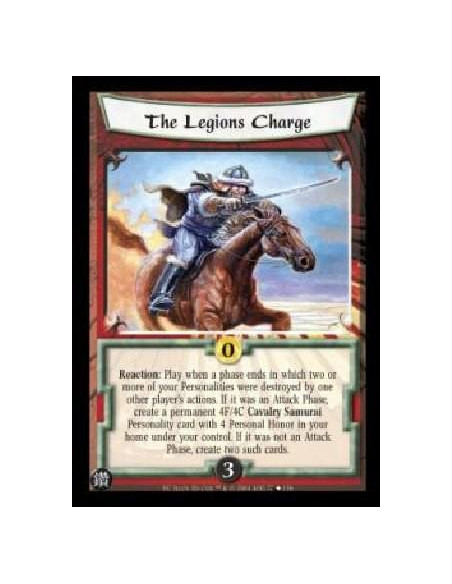 The Legions Charge  - Reaction: Play when a phase ends in which two or more of your Personalities were destroyerd by one other p
