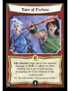 Turn of Fortune  - Kiho Reacttion: Target one of your unbowed Shugenja or Monks to redicect an action targeting him to one of yo