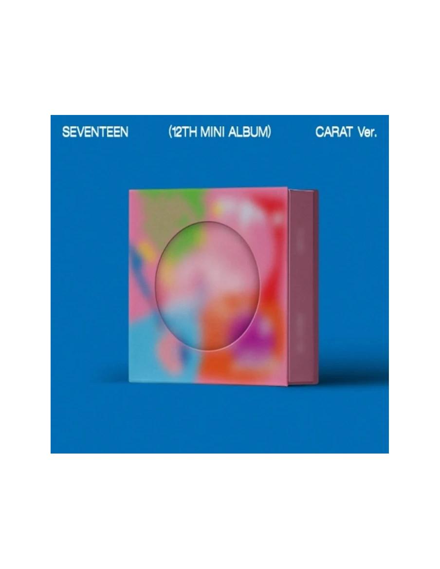 SEVENTEEN - Spill The Feels (12th Mini Album) Carat Ver.  - 
Contenido: 
- Caja- Libro de letras (8 páginas)- CD- Mini Archivado