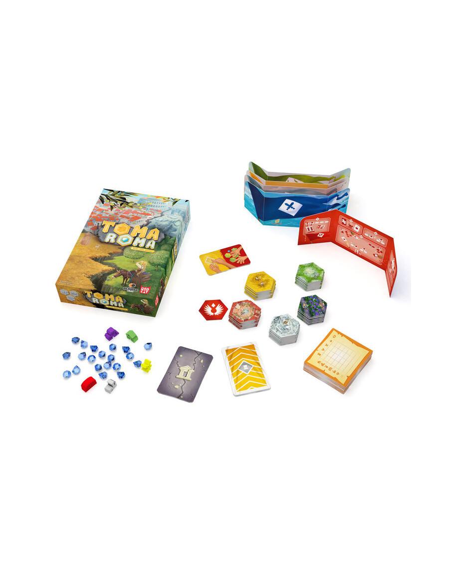 Toma Roma. Veni, Vidi, Divisi! Juego de mesa. Eclipse. Red Cat  - Divertido y rápido juego de mesa ambientado en el reparto de t