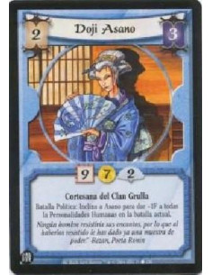 Doji Asano  - Crane Clan Courtier Political Battle: Bow Asano to give all human Personalities in the current battle -1F.  