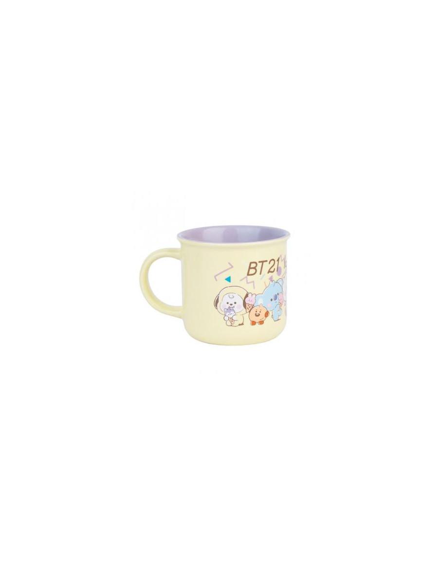 Taza premium BT21 - Ice Cream  - Taza de ceramica de BT21 edición Ice cream