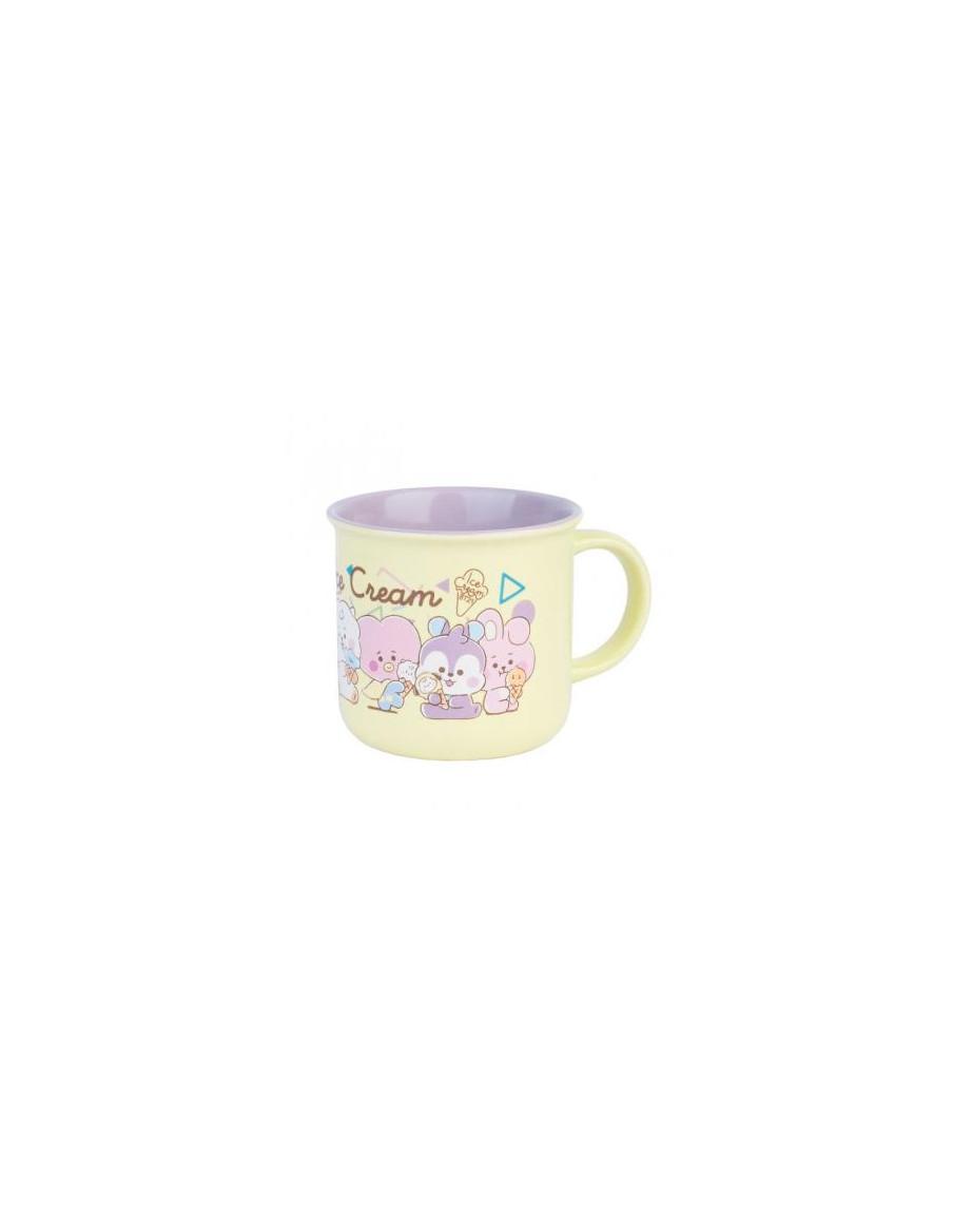 Taza premium BT21 - Ice Cream  - Taza de ceramica de BT21 edición Ice cream
