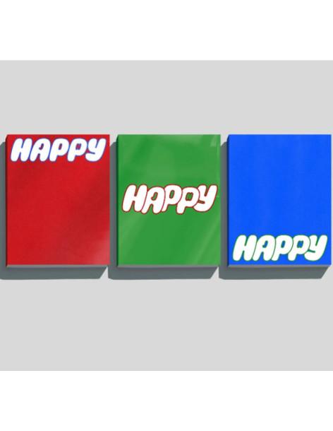 BTS - Jin - Happy (Solo Album)  - 
- PHOTO BOOK : W220 X H280 X T8 (mm) / 88p- CD ENVELOPE : W150 X H130 (mm)- CD-R : W120 X H12