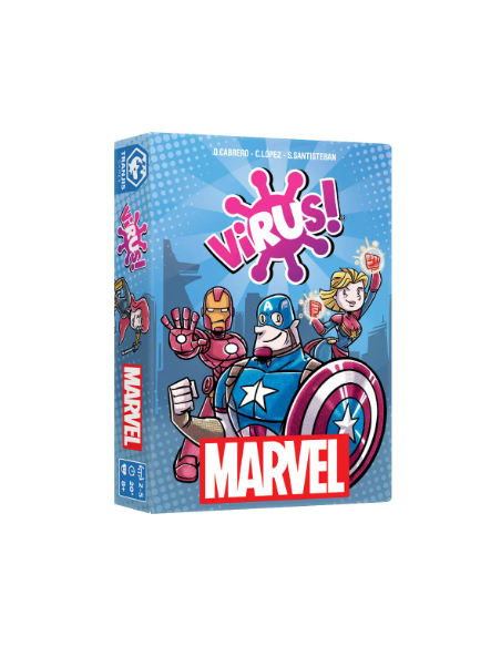 Virus Marvel  - En Virus! MARVEL, cada persona podrá elegir a sus héroes y heroínas preferidas y tratará de reunir un equipo de 
