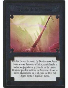 Fortune's Gift  - You may search your Fate deck for a Unique Weapon or Unique Armor, show it to all players, then put it in your