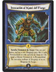 Summon Fire Kami  - Elemental Fire Battle: Once per turn, bow this Shugenja to give each Personality in this army a Chi bonus eq