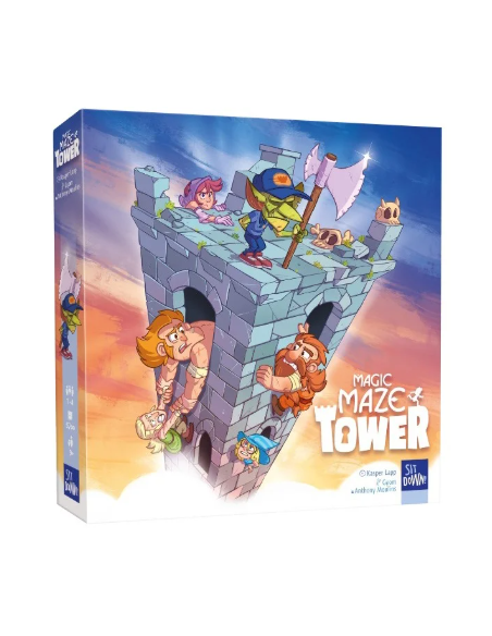 Magic Maze Tower  - Magic Maze Tower es un juego de mesa independiente dentro del universo Magic Maze. Las aventuras del enano, 