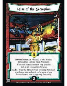 Kiss of the Scorpion FOIL  - Reserve Formation . Formed by two Samurai Personalities and one Ninja Personality. When this Format