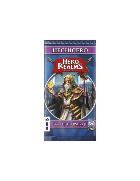 Hero Realms. Sobre de Personaje. Hechicero  - Hero Realms: sobre de personaje de mago añade 15 cartas nuevas a tus partidas de H