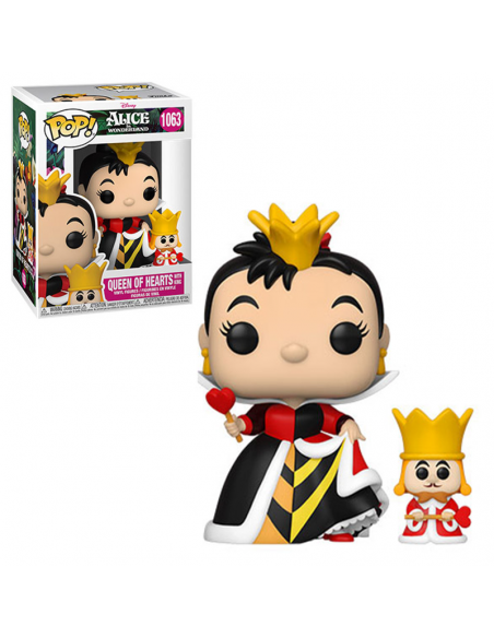 Funko Pop Reina de Corazones con el rey. (CAJA DAÑADA) Alicia en el País de las Maravillas 70th  - 