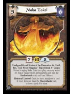 Naka Tokei Exp2 FOIL  - Unaligned Grand Master of the Elements . Air, Earth, Fire, Void, Water Shugenja . Experienced 2 . Unique