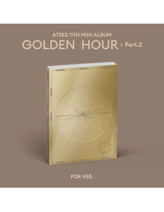Ateez - Golden Hour: PART 2 (10TH mini Album)  - 
Contenido
Photobook : 153 X 217 (mm) / 120 p / 3 Ver.
Contents Envelope : 153  2