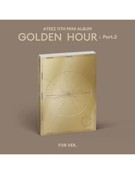 Ateez - Golden Hour: PART 2 (10TH mini Album)  - 
Contenido
Photobook : 153 X 217 (mm) / 120 p / 3 Ver.
Contents Envelope : 153 