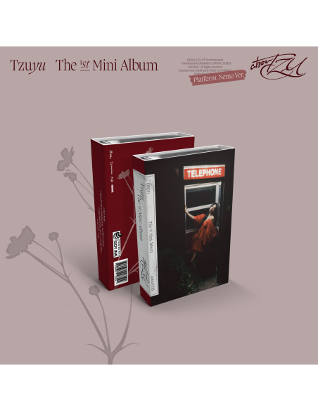 Tzuyu (TWICE) - Aboutzu (Platform Ver.)  - Contenido
Album Case : 62 X 90 (mm) / 1 ea
Special Photocard : 55 X 85 (mm) / Random 