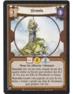 Sennin  - Unaligned Monk · Nonhuman  Reaction: Once per turn, after another player bows a Holding to produce more than 2 gold, p