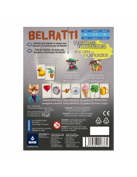 Belratti  - El falsificador de arte Belratti lleva décadas utilizando su extraordinario talento para plagiar cuadros. Los jugado