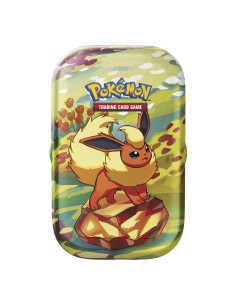 Scarlet & Violet 8.5 Prismatic Evolutions: Mini tin Flareon (Spanish)  - 