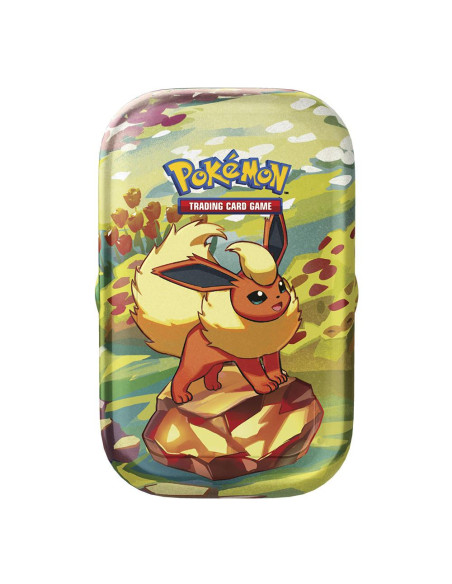 Scarlet & Violet 8.5 Prismatic Evolutions: Mini tin Flareon (Spanish)  - 