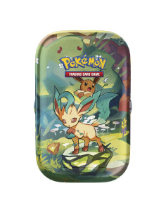 Scarlet & Violet 8.5 Prismatic Evolutions: Mini tin Leafeon (Spanish)  - 