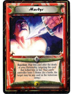 Martyr  - Reaction: After one of your Personalities is destroyed by battle resolution or by a card's effect and if the target is