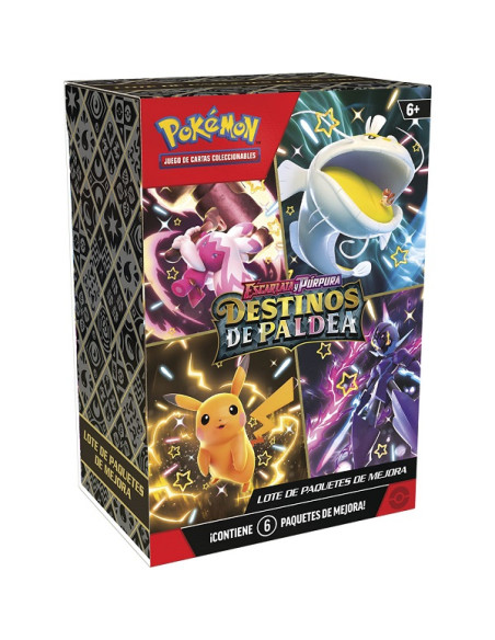 Escarlata y Púrpura 4.5 Destinos de Paldea: Bundle de 6 sobres (Español)  - Escarlata y Púrpura 4.5 Destinos de Paldea: Bundle d