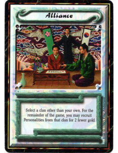 Alliance  - UniqueName a Clan alignment other than your own. Until the game ends, Personalities with that Clan alignment enter p