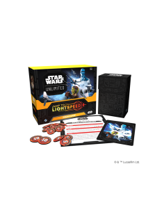 Star Wars Unlimited: Salto a la Velocidad de la Luz. Caja de presentación (6 Sobres) Inglés  - La caja incluye:

6 Sobres de amp