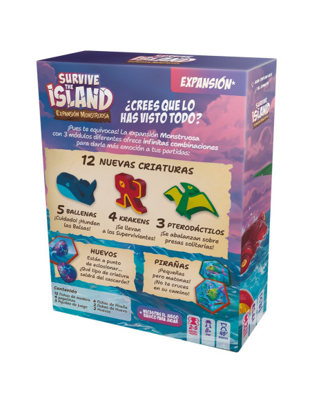 Survive The Island Expansion Monstruosa  - ¿Crees que lo has visto todo? ¡Pues te equivocas! La expansión Monstruosa con 3 módul