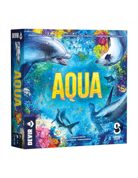 Aqua  - ¡Sumérgete en las cautivadoras profundidades de un arrecife de coral! En este ecosistema, haz que tus formaciones corali