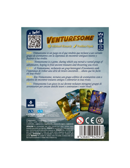 Venturesome. Juego de mesa  - 