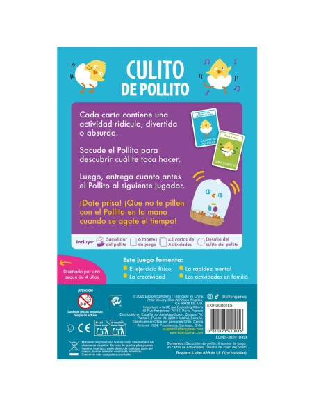 Culito del Pollito. Board Game (Spanish)º  - 