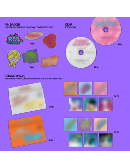 copy of SEVENTEEN - Face the Sun (4th Album) (Album Repackage)  - Packages- 5 Versions- 1 CD: 1ea- Photo book : 1ea / W 257 X H 