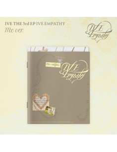 IVE - IVE Empathy  - IVE - IVE Empathy
3 versiones:
ME Marrón, YOU Negro y AND US RosaContenido:- Photo Book- CD-R- Photo Set- P 2