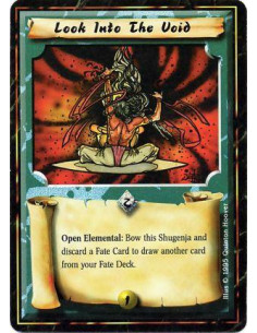 Look into the Void  - VoidBattle/Open: Any number of times per turn, bow this Shugenja and discard a card: Draw a card.
