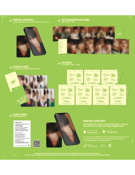 NouerA - Chapter: New is Now (1st Mini Album) Poca Album + Photocard Official  - NouerA - Chapter: New is Now (1st Mini Album) P