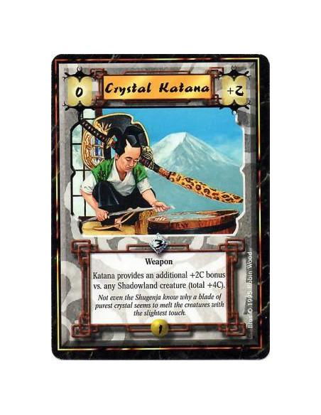 Crystal Katana  - Crystal • WeaponWhile this Personality opposes a Shadowlands Personality in a battle or faces one in a duel, t