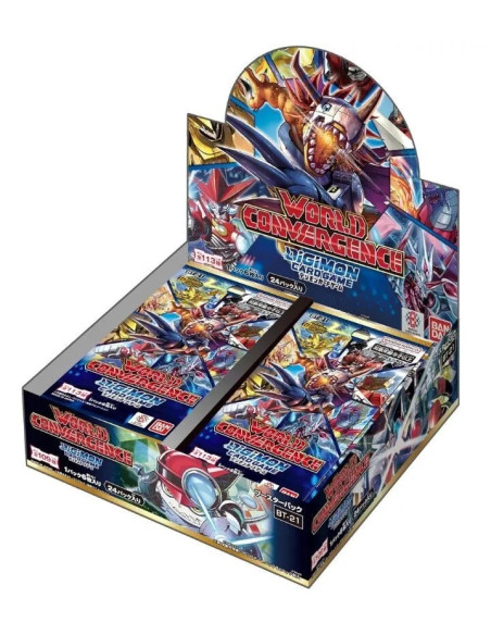 RESERVA Digimon World Convergence BT21: Caja de Sobres (24)  - Este producto es una RESERVA, y se servirá en la fecha de salida: